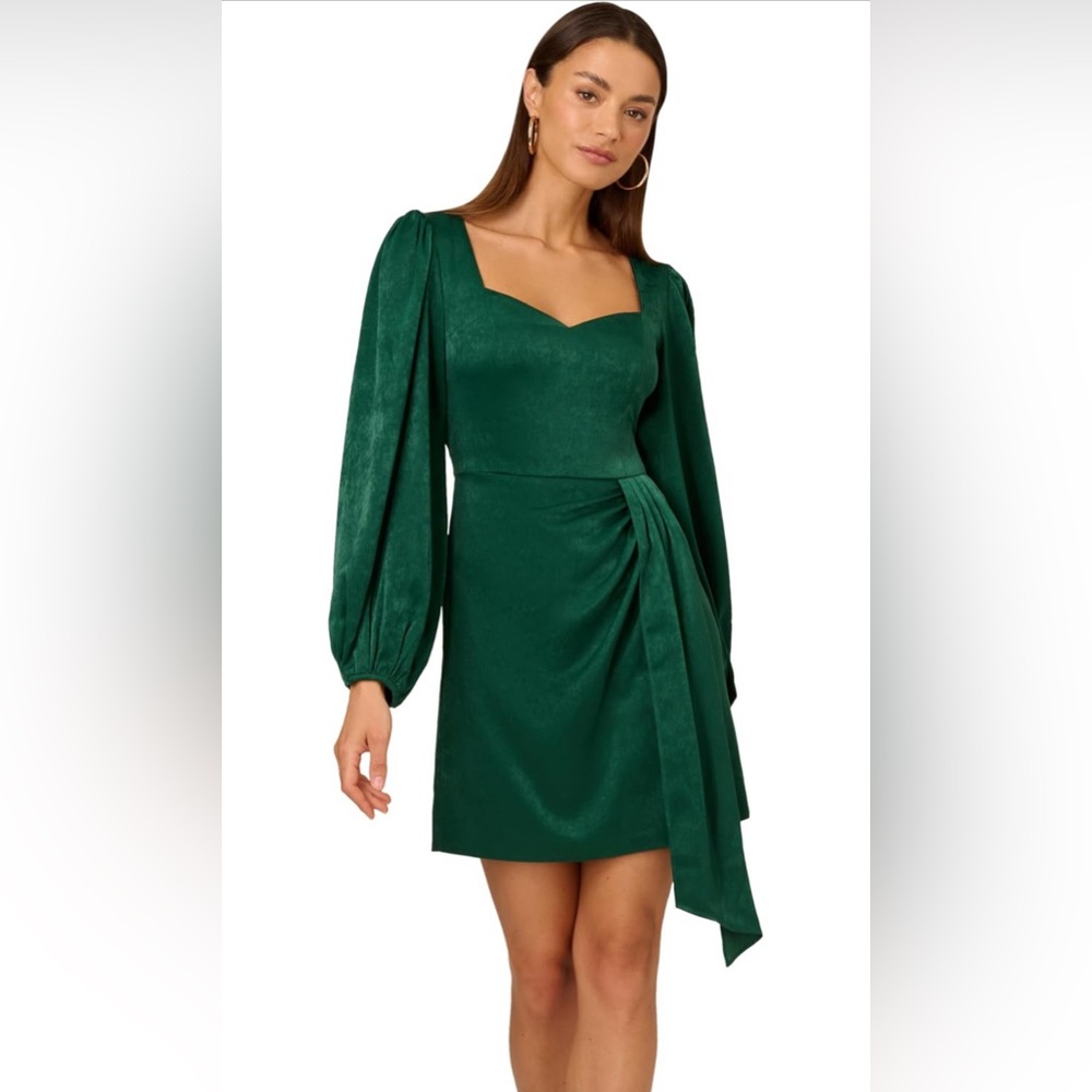 Adrianna Papell Women's Short Satin Dress
